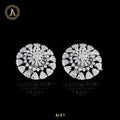Diamond Earring Studs in White Gold