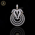 Diamond Pendant in 14 Karat White Gold