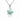 Mint Green Butterfly Kids Pendant in 925 Sterling Silver