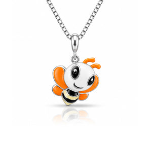 Bee Charm Pendant in 925 Sterling Siver