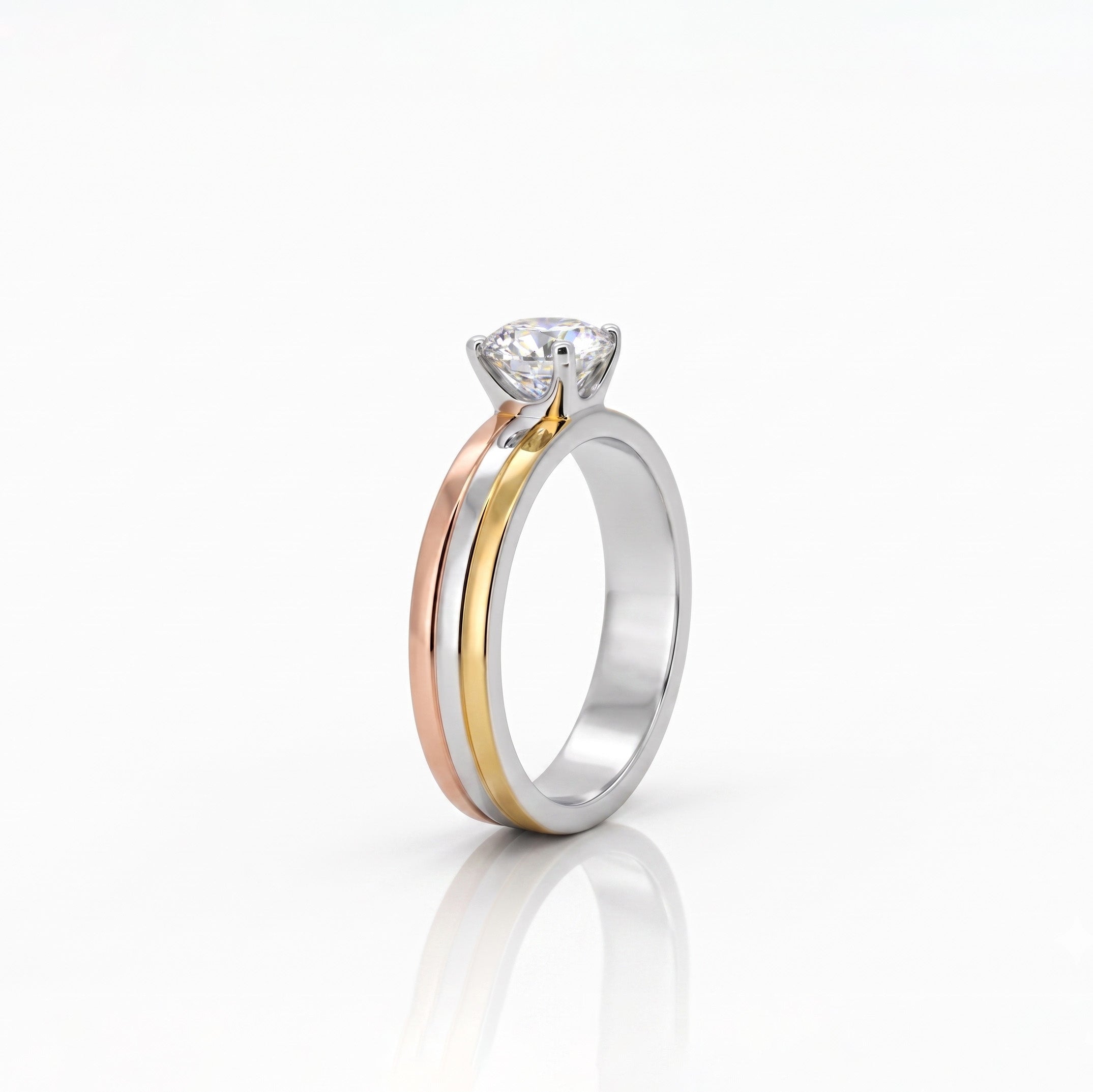 Eternal Trio Solitaire Ring